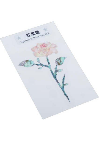 Headstock Kakma Sticker Çıkartması Elektro Gitar Kafa Sticker Aksesuarları Kırmızı Gül (Yurt Dışından) indirimleri