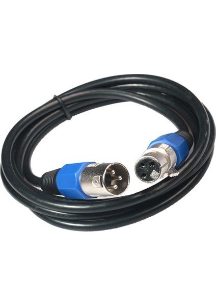 3pin Xlr Erkek - Kadın Mikrofon Ses Yılan Kablosu Uzatma Kurşun Kablosu 6ft (Yurt Dışından)