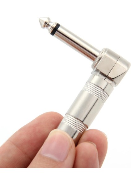 2 Adet Dik Açı Erkek Stereo Telefon 6.35MM Fiş Gitar Kablosu Ses Bağlayıcı (Yurt Dışından) modelleri