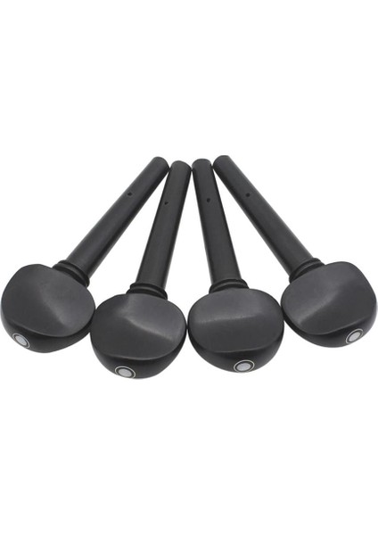 4x Ebony Diy Ayarlama Mandalları Tuşlar 3/4 4/4 Boyut (Yurt Dışından)