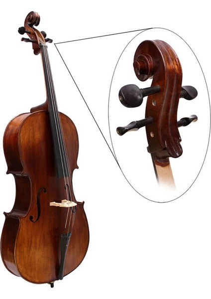 4x Ebony Diy Ayarlama Mandalları Tuşlar 3/4 4/4 Boyut (Yurt Dışından) fırsatları