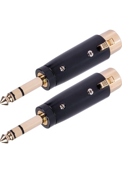 2pcs Çinko Alaşım Trs Soket Stereo Mikrofon Mikrofon Ses Kablosu Kordon Adaptörü (Yurt Dışından)