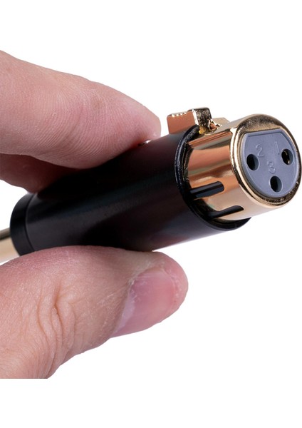 2pcs Çinko Alaşım Trs Soket Stereo Mikrofon Mikrofon Ses Kablosu Kordon Adaptörü (Yurt Dışından)