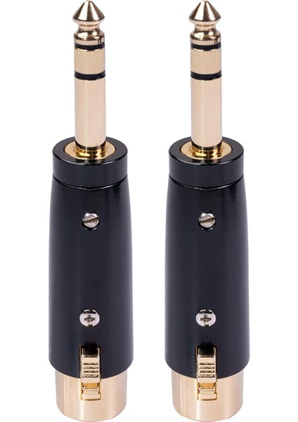2pcs Çinko Alaşım Trs Soket Stereo Mikrofon Mikrofon Ses Kablosu Kordon Adaptörü (Yurt Dışından)