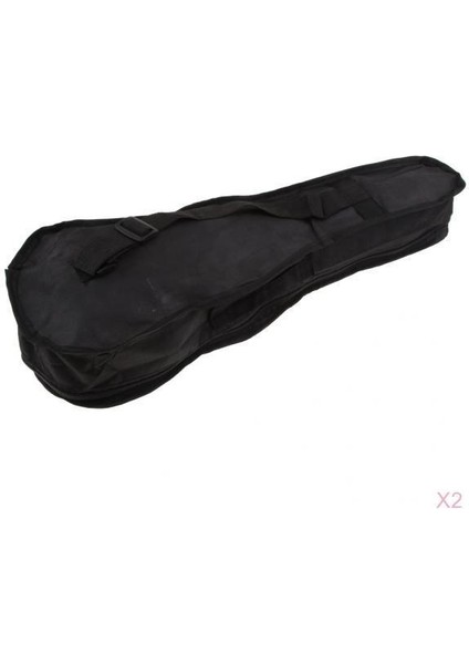 2pcs Ukulele Gitar Su Geçirmez Çanta Kasası Yastıklı Taşıma Kasası 26INCH (Yurt Dışından)