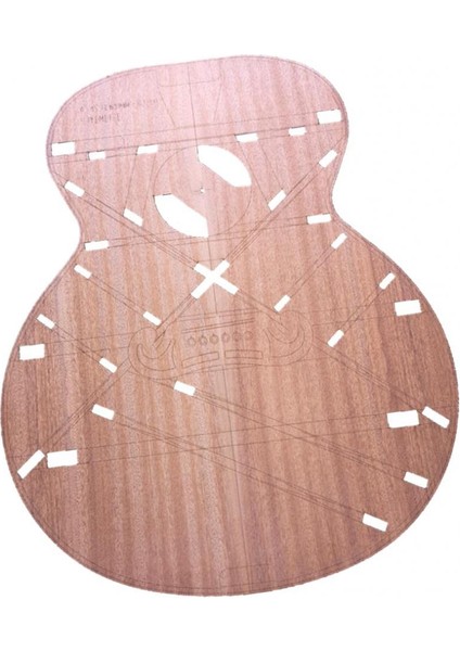 43 Inç Ahşap SJ200 Varil Gitar Vücut Şablonu 2.5mm Kalınlığı Gitar Parçası (Yurt Dışından)