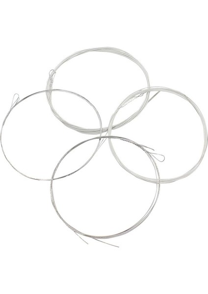 4 Adet Yüksek Kaliteli Mandolin Telleri Top Ucu - Gümüş (Yurt Dışından)