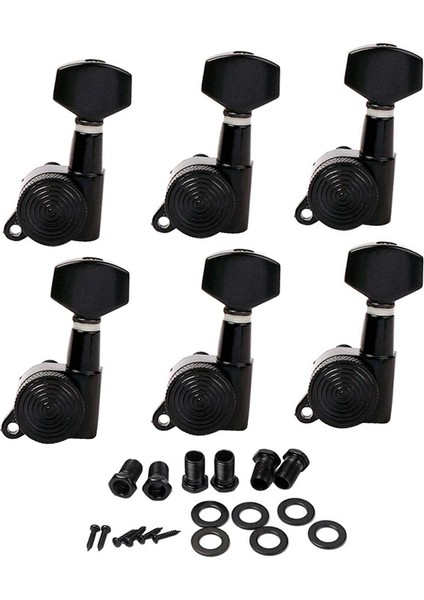 Metal 6l Otomatik Kilitleme Tuner Gitar Pegs Gitar Parçaları Için Küçük Kolu Kafası (Yurt Dışından)