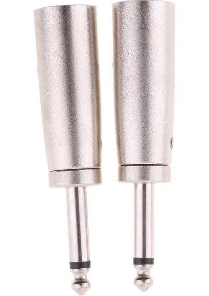 2pcs 3 Pin Xlr Erkek Fişine 6.35MM Erkek Soket 1/4 "jack Mic Kablo Adaptörü (Yurt Dışından) fiyatları