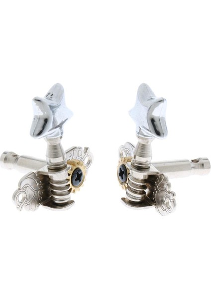 4x Gitar Tuning Pegs Tuşları Makinesi Yıldız Başkanı Ukulele Gitar Için Tuner (Yurt Dışından)