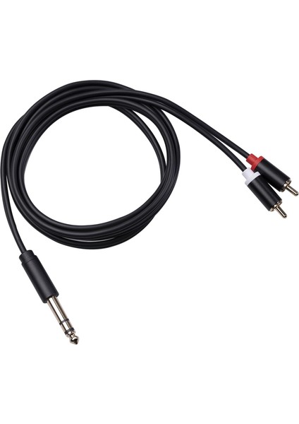 6.35MM 1/4 "jak - 2 Rca Hoparlör Kablosu / Gitar Amp Kafası / Kabin 1.5m (Yurt Dışından)