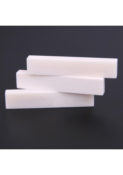 Dıy 3 Adet Buffalo Kemik Köprüsü Somunlar Boş 52X6X10MM Akustik Halk Gitar Için (Yurt Dışından)