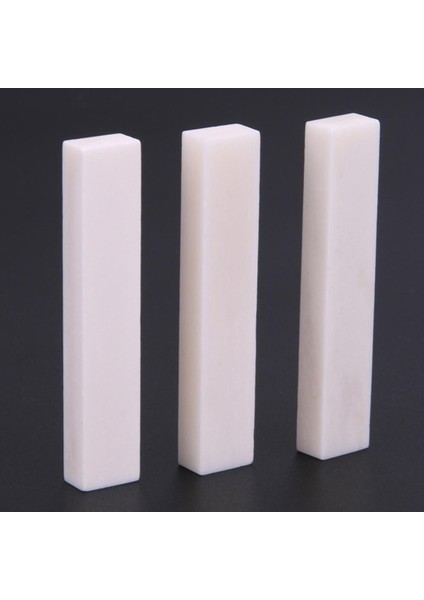 Dıy 3 Adet Buffalo Kemik Köprüsü Somunlar Boş 52X6X10MM Akustik Halk Gitar Için (Yurt Dışından)