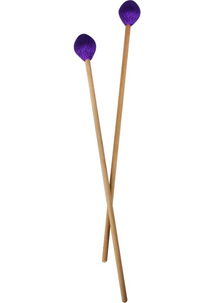 2pcs Orta Marimba Malletleri Perküsyon Enstrümanı Için Kayın Ahşap Saplı (Yurt Dışından)