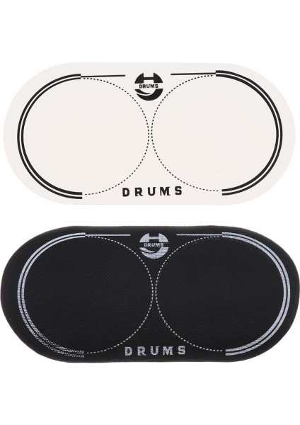Drumheads Perküsyon Enstrüman Koruyucu Araçlar Için 2x Çift Bas Davul Yaması (Yurt Dışından)