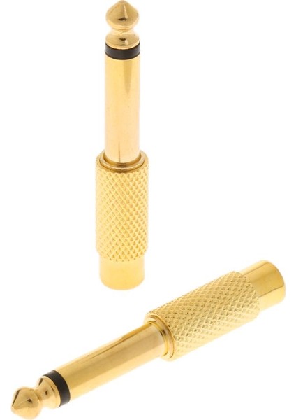2x 6.35MM 1/4 "jack - Rca Fiş Ses Adaptörü Kablo Dönüştürücü Konnektörü (Yurt Dışından)