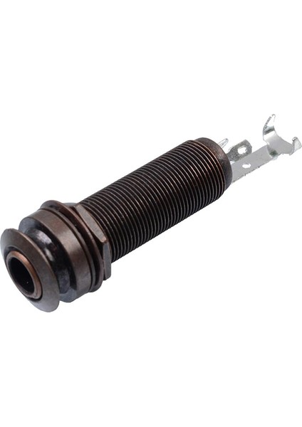 1/4 '' Iplik Silindir Endpin Çıkış Fişi Akustik Gitar Koyu Siyah (Yurt Dışından)