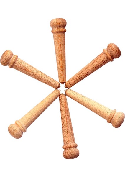 6 Adet Dayanıklı Akçaağaç Akustik Gitar Köprü Pins Dize Kazık Dıy Aksesuar Için (Yurt Dışından)