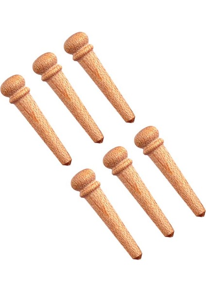 6 Adet Dayanıklı Akçaağaç Akustik Gitar Köprü Pins Dize Kazık Dıy Aksesuar Için (Yurt Dışından)