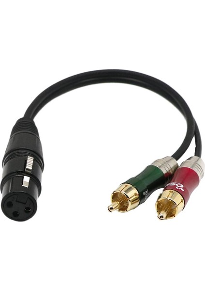 2x Ses Kablosu - 12 Inç Ayırıcı Yama Kablosu - 1 Xlr Dişi Ila 2 Rca Erkek (Yurt Dışından) modelleri