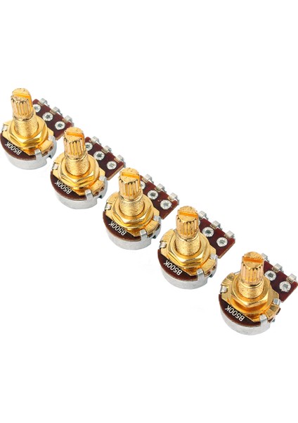 5 Adet B500K Potansiyometre Ohm Ses Mini Tencere Elektro Gitar Için Ses Konik (Yurt Dışından)