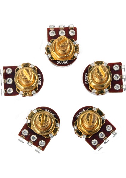 5 Adet B500K Potansiyometre Ohm Ses Mini Tencere Elektro Gitar Için Ses Konik (Yurt Dışından) modelleri