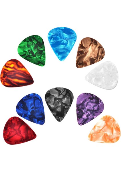 10 Adet / Takım Renkli Plastik Gitar Müzikal Sanatçı Hediyeler Için 0.46MM Picks (Yurt Dışından) indirimleri