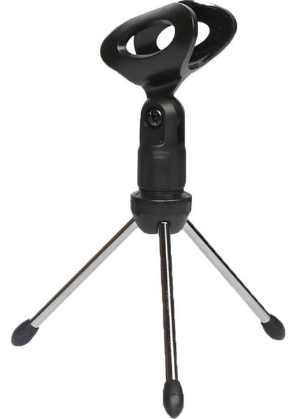 Katlanabilir Mini Masaüstü Mikrofon Tripod Standı, Mikrofon Klipleri ile Ayarlanabilir Yükseklik (Yurt Dışından)