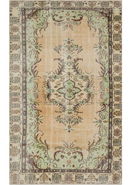Doğal Yün ve Pamuk Içeren Vintage Halı 168×275 cm – 9887