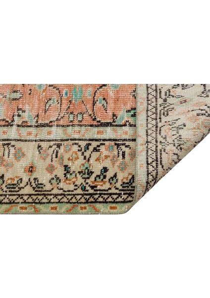 Etnik Desenli El Dokuma Halı Alev Turuncusu 147×258 cm – 9883