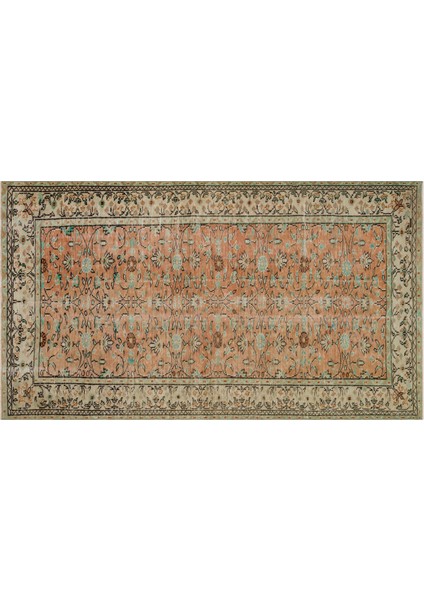 Etnik Desenli El Dokuma Halı Alev Turuncusu 147×258 cm – 9883