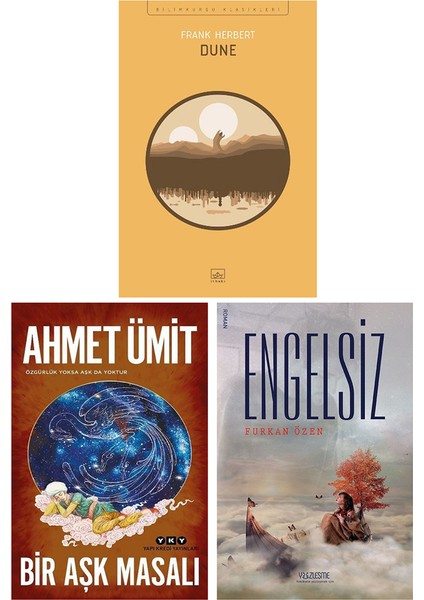 Dune Frank Herbert - Bir Aşk Masalı - Engelsiz 3 Kitap Set - Ahmet Ümit