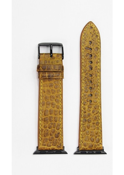 Apple Watch Kordon Hardal Croccodile 38-40-41 mm Uyumlu
