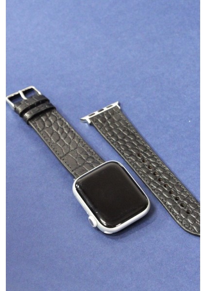 Apple Watch Kordon Siyah Croccodile 38-40-41 mm Uyumlu fiyatları