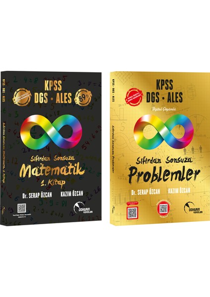 KPSS - DGS - AGS - ALES Sıfırdan Sonsuza Matematik 1.kitap ve Sıfırdan Sonsuza Problemler Konu Özetli Soru Bankası (2 Kitap)