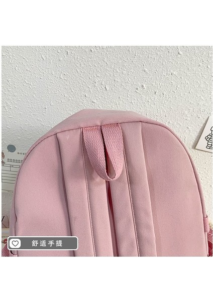 Lise Kız Sırt Çantası Okul Çantaları Kızlar Multipockets Kawaii Sırt Çantası ile 2 Ayı Bebek Genç Için (Yurt Dışından) indirimleri