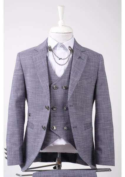 Slim Fit Erkek Çocuk Takım Elbise Üç Parça fiyatları