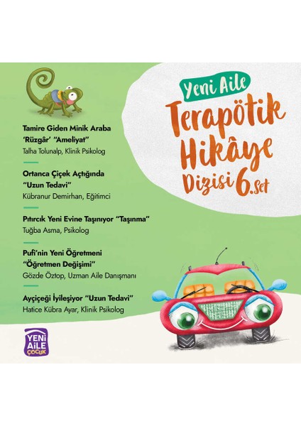 Yeni Aile Terapötik Hikâye Dizisi- 6. Set “5 Farklı Terapötik Çocuk Hikâyesi ve Terapötik Etkinlikler”