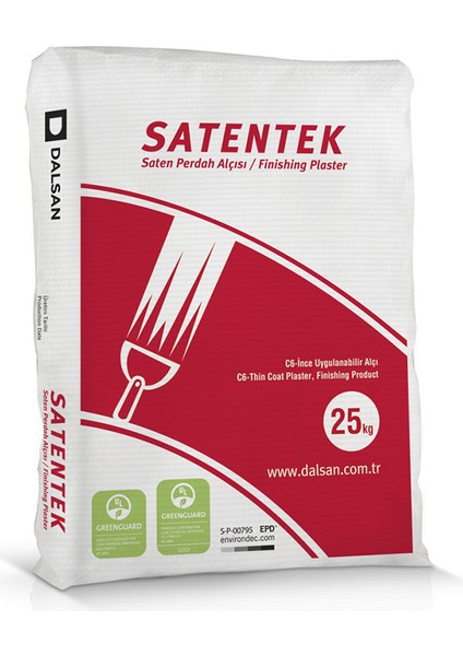 Saten Alçı Satentek 25 Kg.