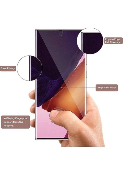 Samsung Galaxy Note 20 Ultra Ekran Koruyucu Extra Ince -Siyah