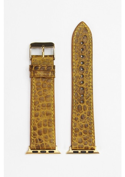 Apple Watch Kordon Hardal Croccodile 42-44-45 mm Uyumlu