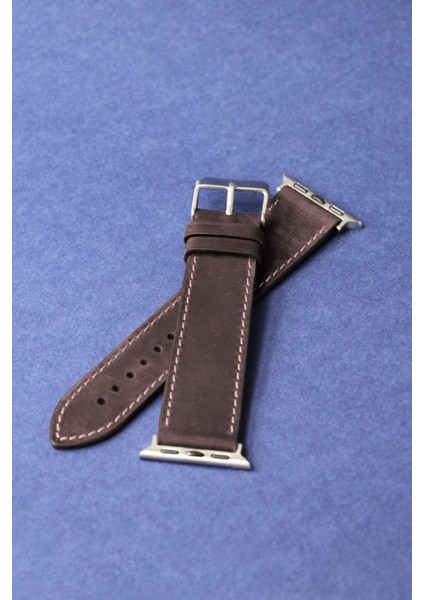 Apple Watch Kordon Deri Crazy Koyu Mürdüm 38-40-41 mm Uyumlu fiyatları