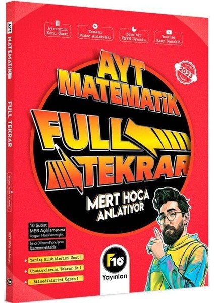 AYT Matematik Full Tekrar Video Ders Kitabı fiyatları