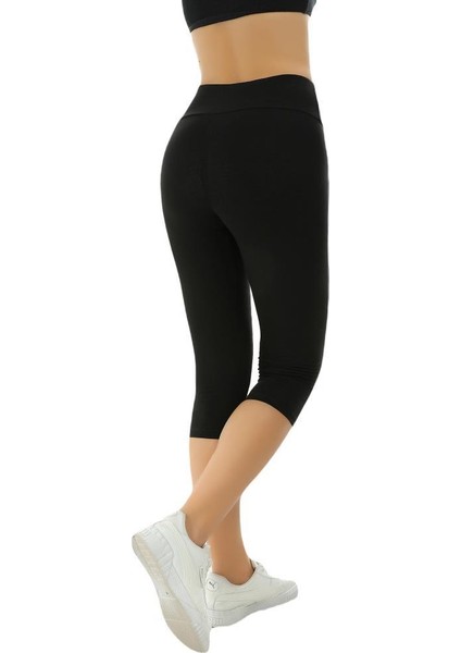 Kalın Kemer (Likralı) Yüksekbel Kapri Kadın Tayt 2043 fiyatları