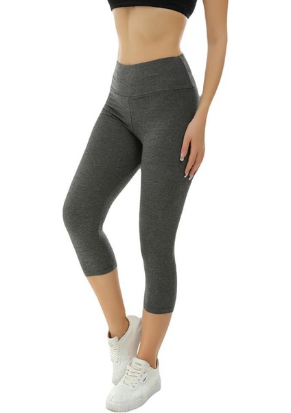 Kalın Kemer (Likralı) Yüksekbel Kapri Kadın Tayt 2043 modelleri