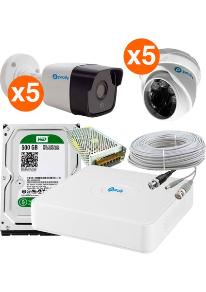 10 Kameralı Set Ahd 2mp Full Hd