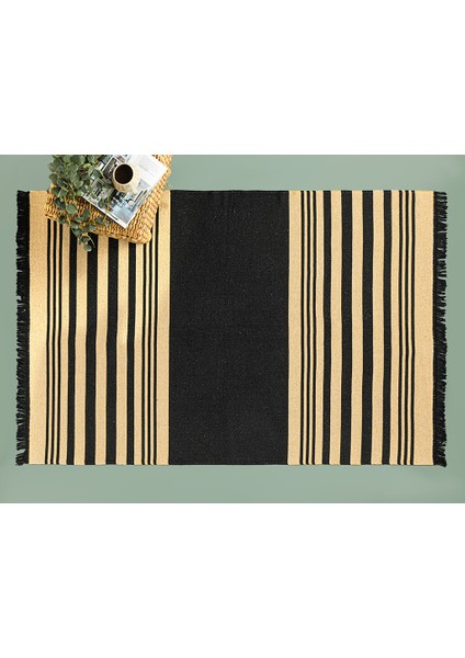 Lara Tiar Dokuma Kilim 60 x 100 cm Krem Siyah fiyatları