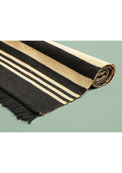 Lara Tiar Dokuma Kilim 60 x 100 cm Krem Siyah fırsatları