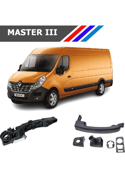 Nvr Renault Master Iıı Sağ Ön Dış Açma Kolu ve Iç Mekanizması Takım 806067794R