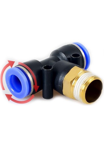 Pnömatik Orta Bacak Te Rekor 1/2''X12 mm Paket 2 Adet